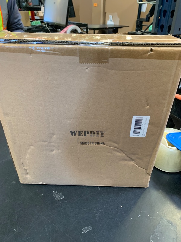 Photo 1 of WEPDIY Crystal Acrylic Cake Stands set for Table Wedding Centerpiece Tower Set of Cake Stands (9.8 Inch & 11.8 Inch, Transparent)