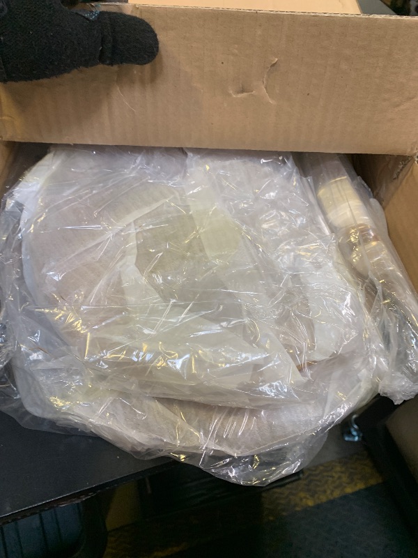 Photo 1 of WEPDIY Crystal Acrylic Cake Stands set for Table Wedding Centerpiece Tower Set of Cake Stands (9.8 Inch & 11.8 Inch, Transparent)