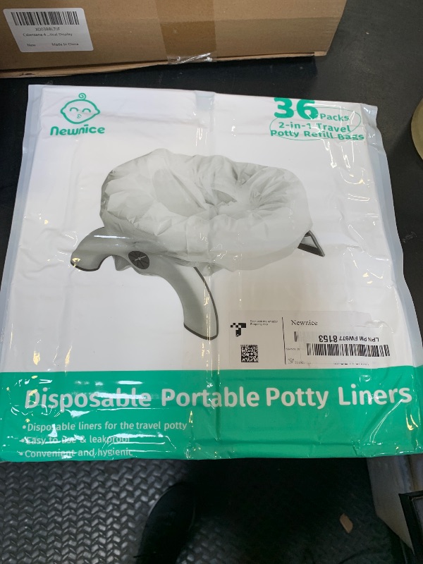 Photo 1 of [36 Counts] Newnice Disposable Potty Liners with Absorbent Pads, Leak-proof Portable Travel Bags for Toddler Training, Compatible with OXO Tot 2-In-1 Go Potty & Most Potty Chairs