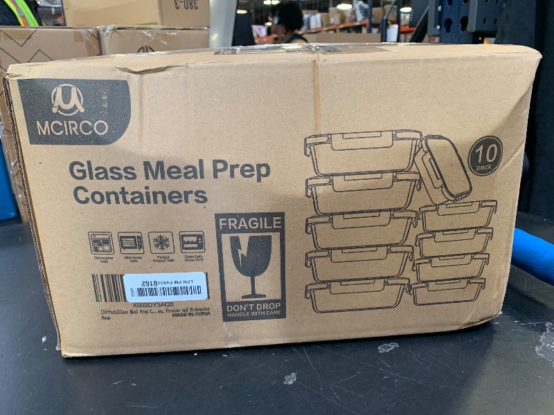 Photo 1 of [10-Pack] Glass Meal Prep Containers with Lids, MCIRCO Food Storage Containers with Snap Locking Lids, Airtight Lunch Containers, Microwave, Oven, Freezer and Dishwasher