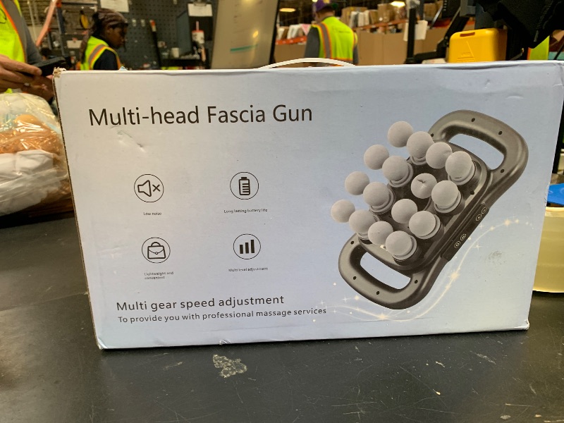 Photo 1 of GAXEZO 16 Head Massage Gun Set, Deep Tissue Percussion Massager, 2600mAh Electric Massage Tools with 9 Styles & Levels, Black