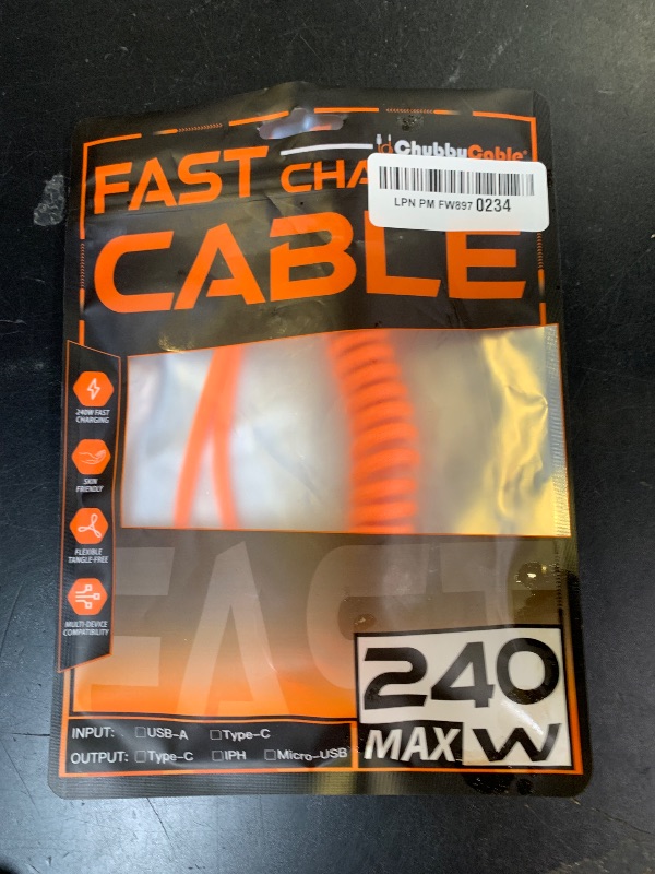 Photo 1 of Fast Charging Cable C 240 max 