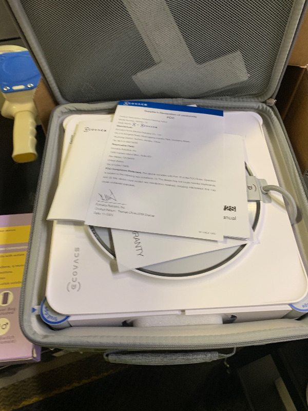 Photo 1 of ECOVACS WINBOT W2S Window Cleaning Robot, Intelligent Edge-to-Edge Cleaning with TruEdge Scrubbers, 3 Water Nozzles, 10-Level Safety System, Win-SLAM 4.0 Route Planning, Even Climbing System