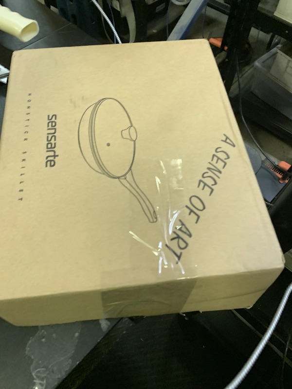 Photo 1 of SENSARTE Nonstick Ceramic Frying Pan with Lid 8/9.5/10/11/12.5 Inch Omelet Pan Skillet, Free of Intentionally Added PFAS/PTFE Non-toxic Chef's Pan Induction Compatible Pan, Heat Resistant Handle