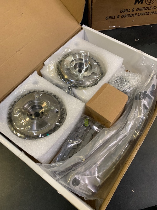 Photo 1 of Engine Timing Chain Kit 2009-2012 Compatible with Toyota Camry Highlander RAV4 Sienna Venza Scion tC 2.5 2.7 L4 1AR-FE 2AR-FE Replace 13050-0V010 13070-0V010 13506-0V010 13540-36010 13521-0V010