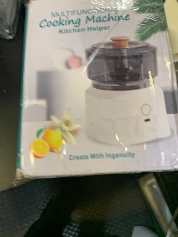 Photo 1 of Electric Food Chopper, Food Processors, Electric Meat Chopper Blender, Stainless Steel Blades Electric Mini Garlic Chopper, Efficient and Food Blender for Kitchen, Kid Food