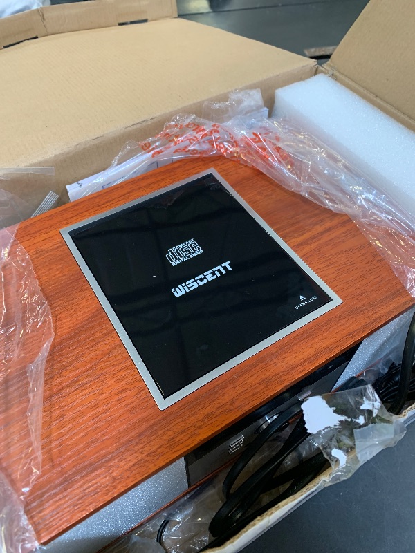 Photo 1 of Nostalgic Bluetooth Stereo System for Home, WISCENT Vintage Micro HiFi Systems CD Player,with Bluetooth Audio Streaming,FM Radio,USB Port,Aux-in,Earphone Port (Brown)