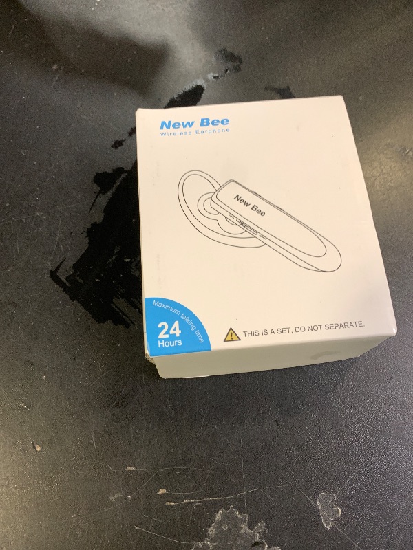Photo 1 of [2 Pack] Bluetooth Earpiece Wireless Handsfree Headset V5.0 24 Hrs Driving with Mic 60 Days Standby Bluetooth Headset for iPhone Android Samsung Driver
