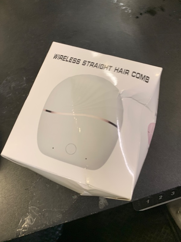 Photo 1 of 1 PCS Mini Cordless Portable Hair Straightener for Women - Rechargeable 3-Speed Temperature Control, Ideal for Home & Travel (White)