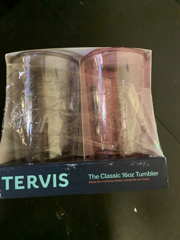 Photo 1 of Tervis Clear & Colorful Tabletop - Bayou View Collection Made in USA Double Walled Insulated Tumbler Travel Cup Keeps Drinks Cold & Hot, 16oz - 4pk, Assorted Pastels