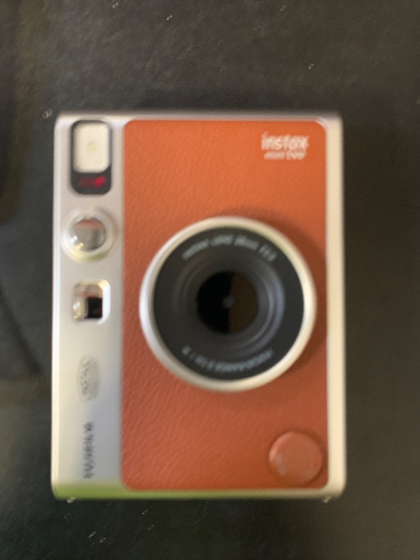 Photo 1 of Fujifilm Instax Mini EVO Instant Camera - Brown