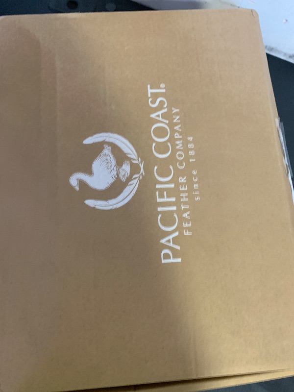 Photo 1 of Pacific Coast Goose Feather Down Fiber Comforters Queen Size, Extra Fluffy White Duvet Insert, Ultra-Soft, Breathable, All Season Hotel Luxury Bedding Comforters, 8 Corner & Center Loops (90"x90")