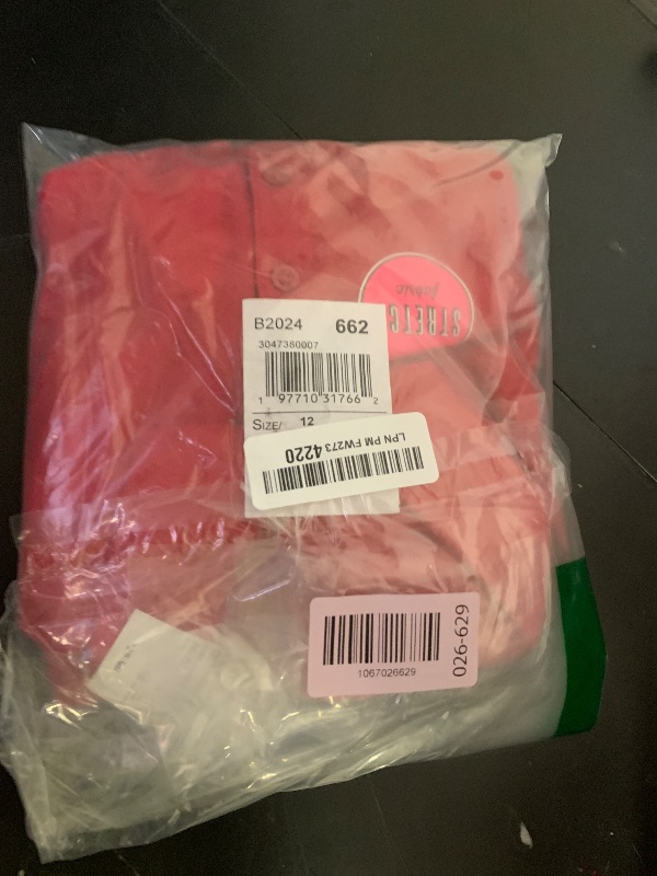 View 2 of **PARTIAL SET----ONLY RED SHIRT--**Gymboree,Girls,and Toddler Short Sleeve Ruffle Polo Shirt,Navy/Red/White 3-Pack,12