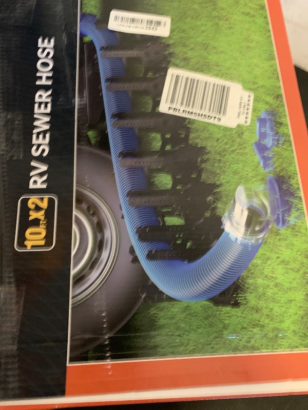 Photo 1 of DUMPMAN 20 FT RV Sewer Hose Kit, Sewer Hose for RV Camper - Includes 2 Attachable 10 ft Sewer Hose with Swivel Fitting, 90 Degree Clear View Sewer Adapter, and 4 Storage Caps