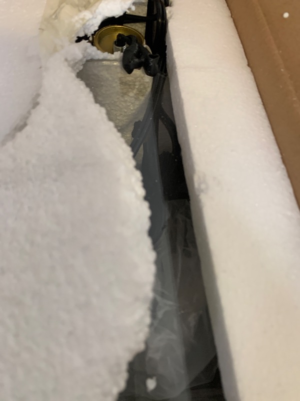 Photo 1 of ?Upgraded?Dimmable Gold Floor Lamp for Living Room with Clear Glass Lampshade, Glass Modern Floor Lamp with 900LM Edison Bulb Included, Standing Tall Lamp for Bedroom, Office, Reading Room, Corner