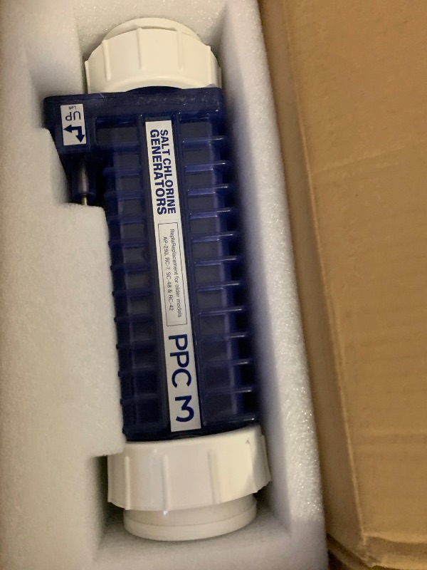 Photo 1 of PPC3 Clear Replacement Salt Cell — Compatible with AutoPilot Salt System (Replaces Old Part Numbers RC-42/AP-250/RC-7/SC-48, Suitable for 50,000-Gallon Pools)
