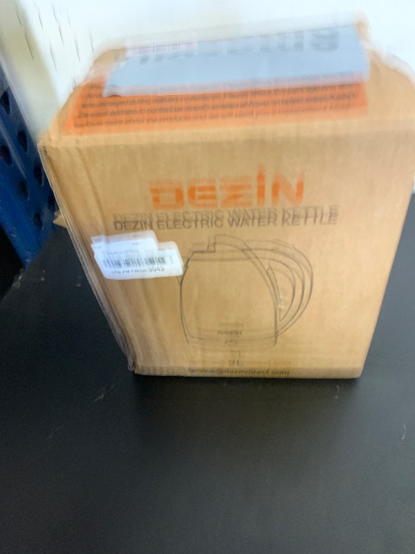 Photo 1 of *UNTESTED* DEZIN Electric Kettle Upgraded, BPA Free 2L Stainless Steel Tea Kettle, Fast Boil Water Warmer with Auto Shut Off and Boil Dry Protection Tech for Coffee, Tea, Beverages