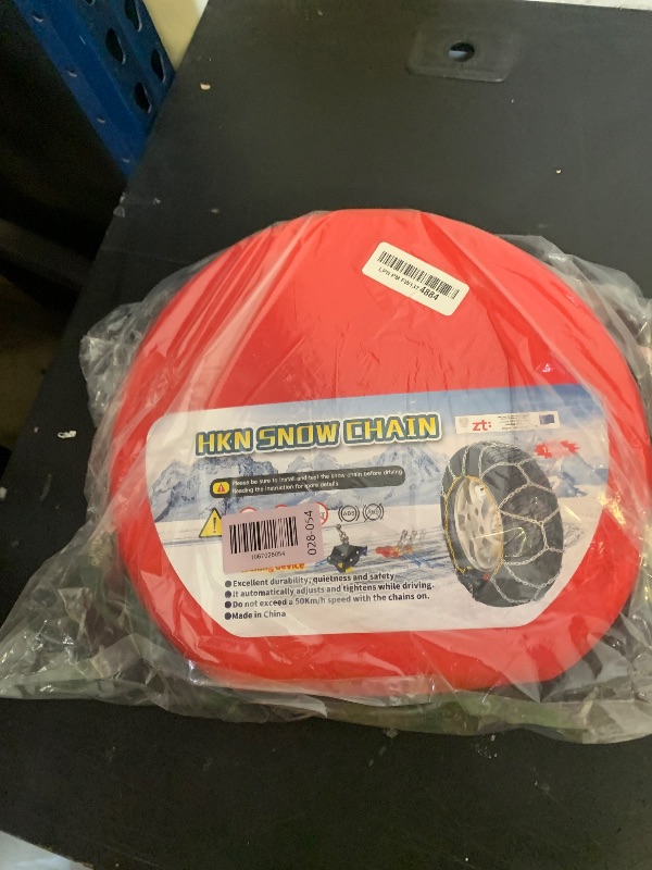 Photo 1 of Auto-Fixing Snow Chains, 30s Quick Fit Easy Installation Tire-Chains, Portable Reusable High Carbon Steel Anti Slip Tire Chain for Passenger Car, Pickup Trucks and SUV - Set of 2