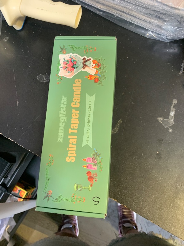 Photo 1 of 10 Inch White and Pink Spiral Taper Candle Set, 10 Pack Unscented Dripless Candlesticks for Dinner Baby Shower Party Brithday Wedding and Home Decoration