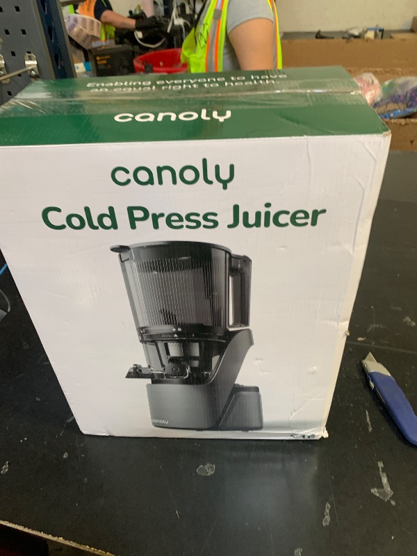 Photo 1 of Canoly C16 Cold Press Juicer, 6" Extra Wide Feed Chute, 3-IN-1 Strainers (Juice & Sorbet & Nut Milk), Powerful AC Brushless Motor, Self Precut System, Juicer Machines with BPA-Free (Space Gray)