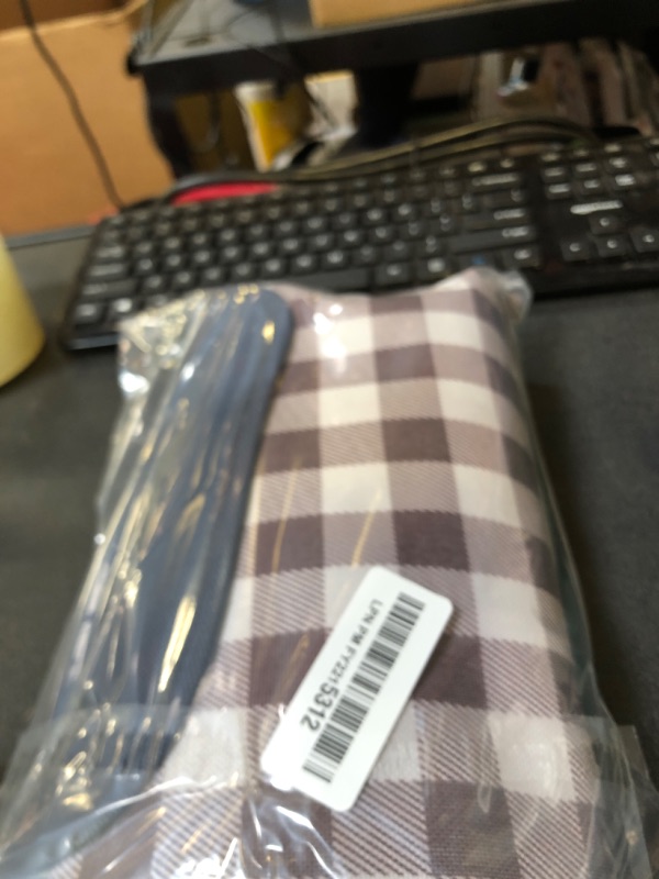 Photo 1 of RUIBOLU Beach Blanket Large Picnic Blankets, 80x60in Sandproof Beach Mat for 2-4 Adults Waterproof Quick Drying Outdoor Picnic Mat for Travel Camping Hiking Festival Park Lawn (Dark Blue Plaids)