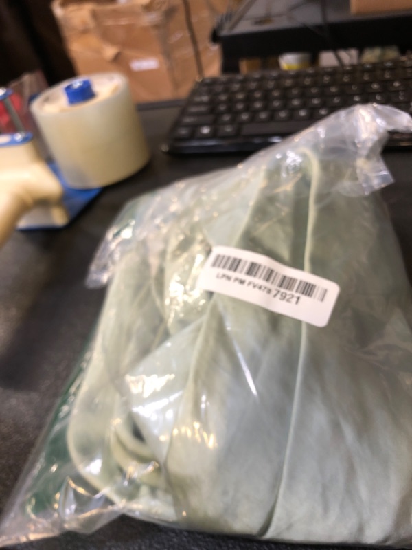 Photo 1 of Summer Satin Spaghetti Strap Cowl Neck Backless Midi Dresses for Women Elegant Tie Low Back Ruched Cocktail Dress Sage