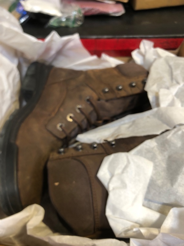 Photo 1 of Wolverine Men's Durashocks Sr Icon Waterproof 8" Construction Boot, Dark Brown, 8