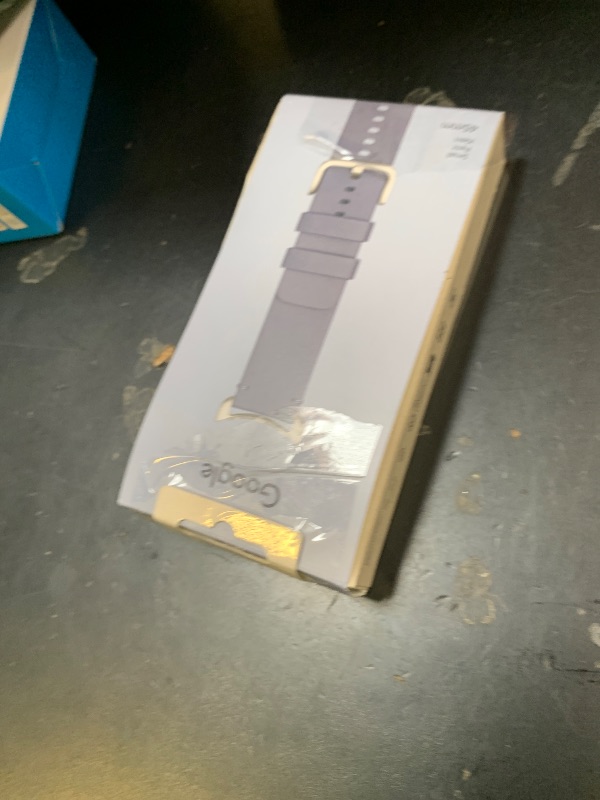 Photo 1 of Google Pixel Watch Crafted Leather Band - Compatible with the 45mm Watches 1, 2, 3, and 4 - Moonstone - Small