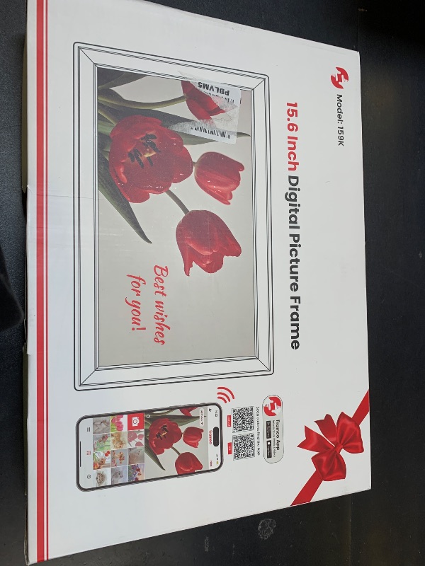 Photo 1 of BIGASUO Digital Picture Frame Frameo 15.6" WiFi Electronic Photo Frames Large with 64GB Memory 1920x1080 IPS FHD Touch Screen Share Moments Instantly Anywhere Photo Gifts for Parents and Grandparents