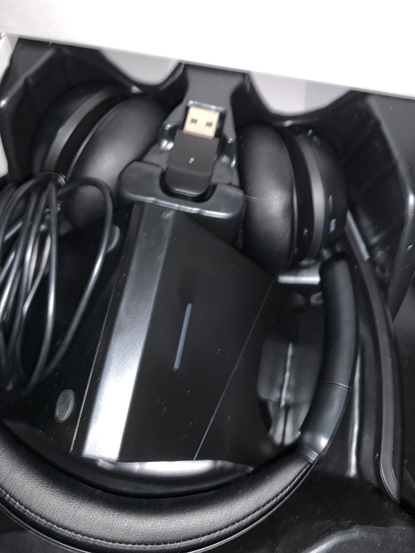 Photo 1 of (2025 Upgraded) Wireless Headset with Mic for Work, Bluetooth Headset with Noise Canceling Microphone with Dongle, Charging Base & Mic Mute, Wireless Headphones for Work from Home/PC/Computer