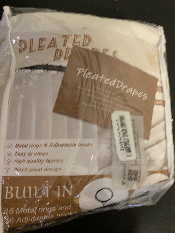 Photo 1 of Beige White 70 Inch Extra Wide Blackout Curtains 84 Inch Long 2 Panels Set for Living Room, Modern Memory Trained Pinch Pleated Linen Drape Room Darkening Insulated Window Curtain Ivory 70"x84" Length