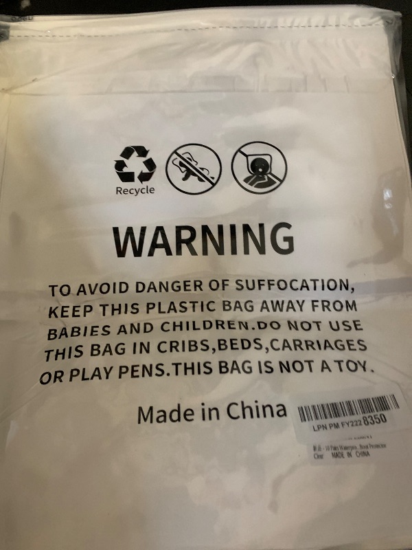 Photo 1 of 10 Pairs Disposable Waterproof Shoe Covers for Rain - Plastic Rain Shoe Covers - Non-Slip Indoor Outdoor Rain Cover for Shoes,Plastic Overshoes for Men Women -Water Proof Boot Protector – Clear-L