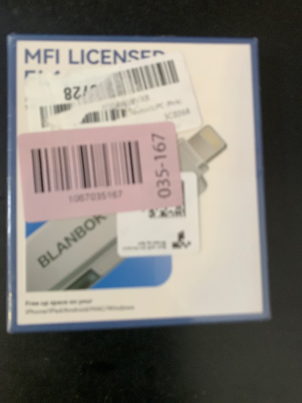 Photo 1 of BLANBOK+ MFi Certified 256GB iPhone Photo Stick, USB Flash Drive for Photo/Video Backup, High-Speed Thumb Drive Compatible for iPhone/iPad/Android/PC (Pink)