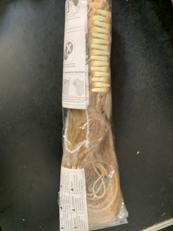 Photo 1 of Hairro Claw Clip In Ponytails 100% Real Human Hair Ponytail Hair Extensions Jaw On Ponytail Jaw/Claw Clips Pony Tail Hairpieces For Women 14 Inch 105g #12P613 Golden Brown Mix Bleach Blonde