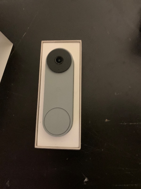 Photo 1 of Google Nest Doorbell (Wired, 3rd Gen) - 2K Video and Gemini, Live View, Night Vision, 2-Way Audio - Works with Google Home - 2025 Model - Hazel
