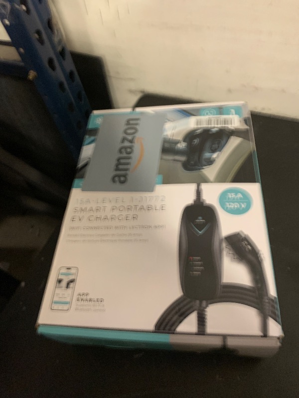 Photo 1 of Lectron Level 1 J1772 Charger (WiFi Version) - 120V, 15 Amp, NEMA 5-15 Plug, 16 ft Extension Cord - Portable Electric Car Charger for J1772 Evs