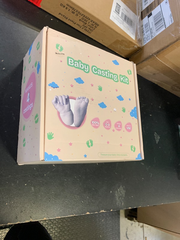 Photo 1 of Noosuna Baby Hand and Foot Casting Kit (4 Pack), 3D Moulding Gift Set, Multiple Accessories, Baby Casting Kit for Babies 0–9 Months Old, Baby Shower, New Mom Gift, Souvenir