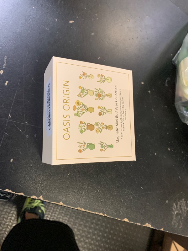 Photo 1 of 10-Pack Magnetic Mini Glass Vases Set with 30+ Flowers – Slam-Proof Strong Magnet for Fridge, Locker & Office Decor – Crystal Clear Bud Holders for Propagation for Women