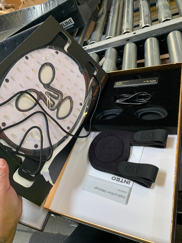 Photo 1 of INTEO Red Light Therapy for Face, 3 Modes Portable Led Face Mask Light Therapy with Remote, Near-infrared 850 Red Light Mask with Timing Function, Led Light Therapy At Home 180 LED Beads