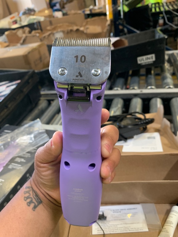Photo 1 of Andis Emerge Lithium-ion Cordless Detachable Blade Dog Clipper, for All Coats & Breeds, Purple, 560489