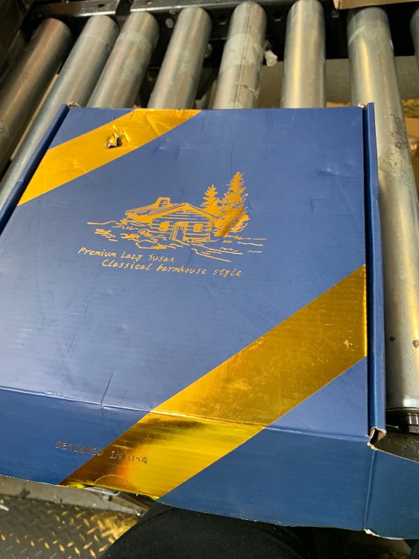 Photo 1 of 10" Oak Bathroom Vanity Tray Turntable for Perfume Candle, Round Wooden Decorative Tray for Kitchen Sink Countertop Organizer, Bathroom Counter Organizer for Skincare Makeup, Rustic Whitewased