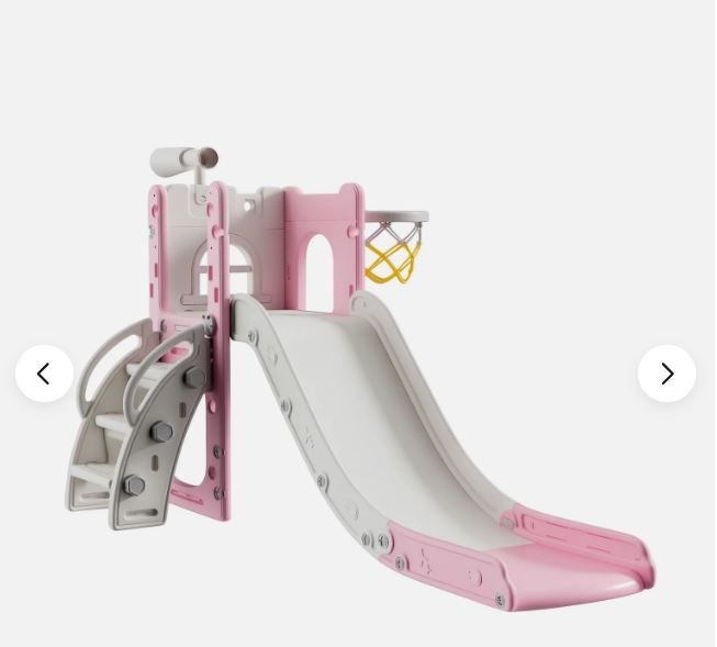 Photo 1 of Toddler Slide Playset for In/Outdoor w/ Storage Space & Non-Slip Steps 1-3 Years