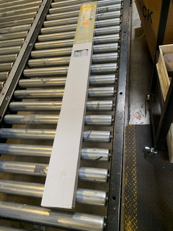 Photo 1 of Cordless Light Filtering Mini Blind - 45 Inch Width, 48 Inch Length, 1" Slat Size - Pearl White - Cordless GII Morningstar Horizontal Windows Blinds for Interior by Achim Home Decor