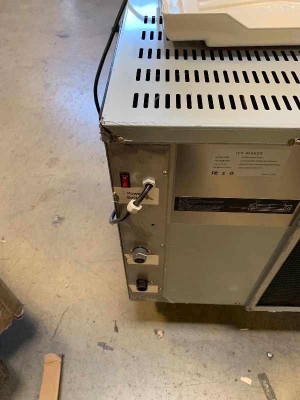 Photo 1 of Commercial Ice Maker Machine 550Lbs/24h, Industrial Ice Machine with LCD Panel, 440Lbs Storage, Ice Ready in 8-15 Min, Stainless Steel Ice Maker for Bar/Cafe/Restaurant/Business (top part only control panel) partial set