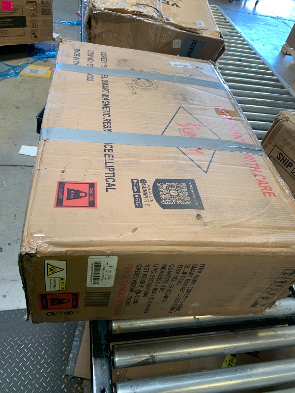 Photo 1 of Sunny Health & Fitness Smart Elliptical Machine w/300LB Capacity & Pulse Sensor Built-in, 12" Stride Equipment for Home Cardio Exercise & Magnetic Cross-Training, Free SunnyFit App Bluetooth Connect