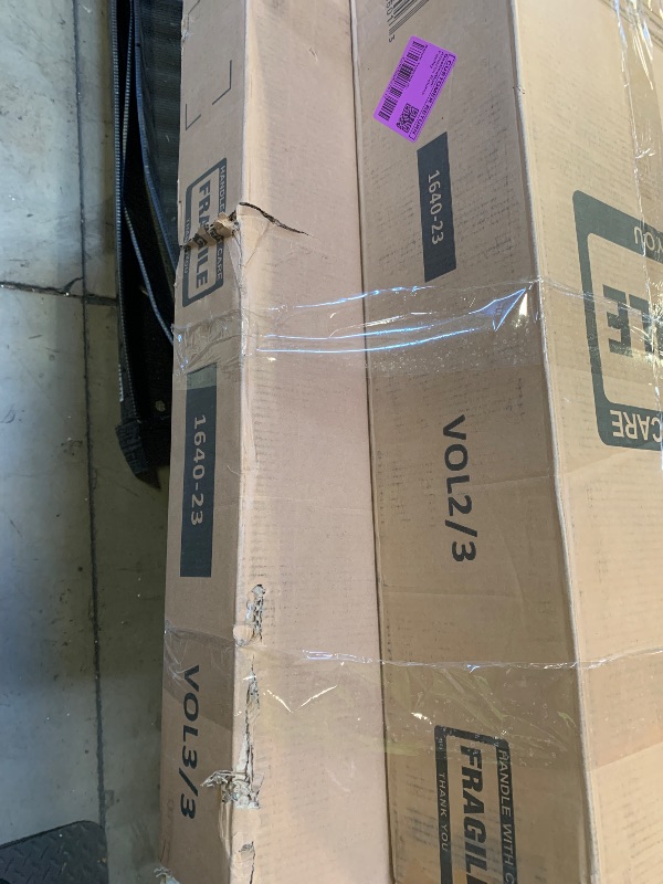 Photo 1 of Boahaus Orla Makeup Vanity Table with Built-in Lights, USB Ports & Glass Top | Premium Design (PARTIAL SET ONLY VOL2/3 AND VOL3/3) SEALED 
