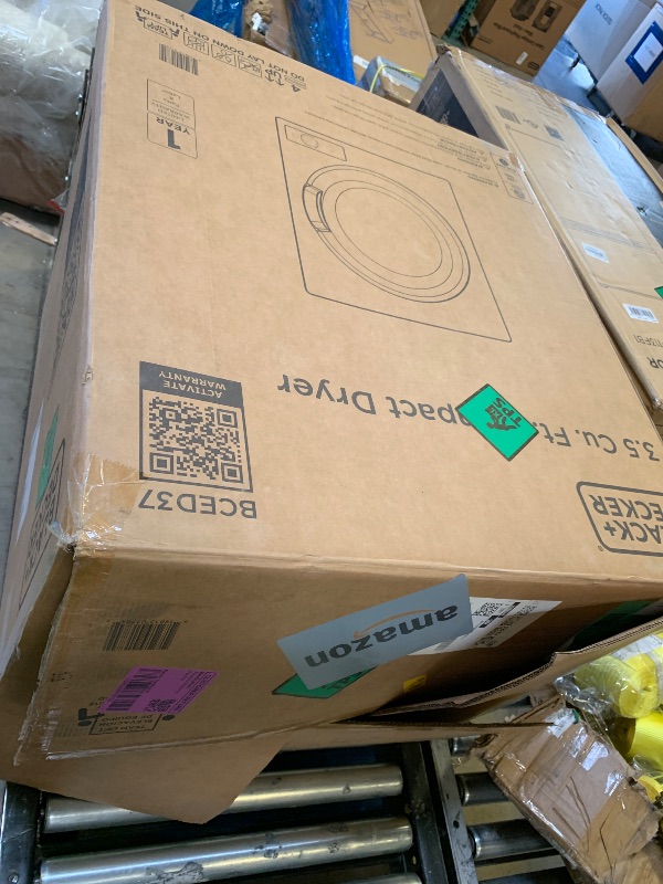 Photo 1 of BLACK+DECKER BCED37 Compact Dryer for Standard Wall Outlet, Small, 4 Modes, Load Volume 13.2 lbs., White