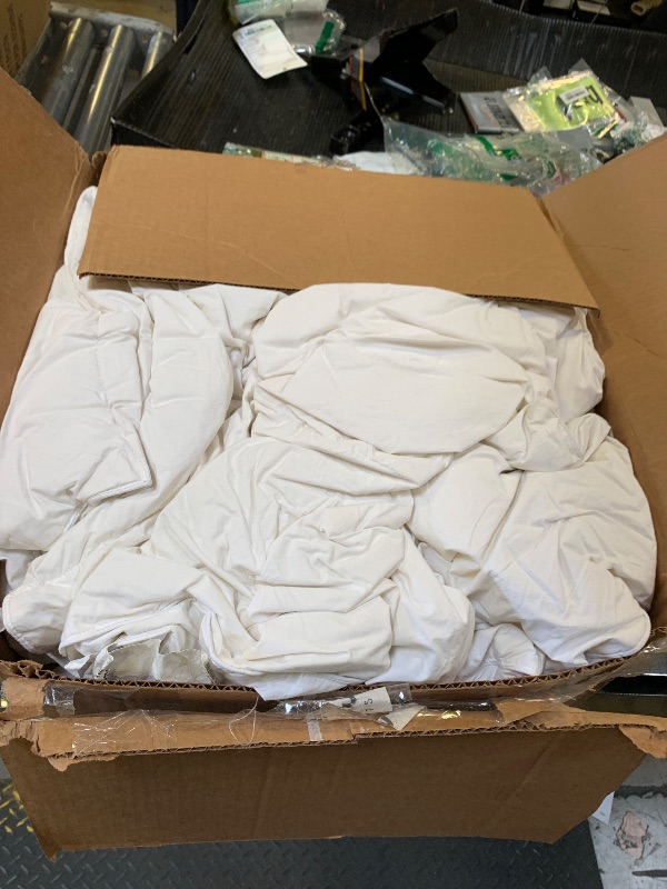 Photo 1 of Serta Goose Feather Down Fiber Cotton Comforter King Size - 100% Cotton Duvet Insert - Hotel Luxury Hypoallergenic Bedding Comforter All Season Medium Warmth 106 x 90 Inch White