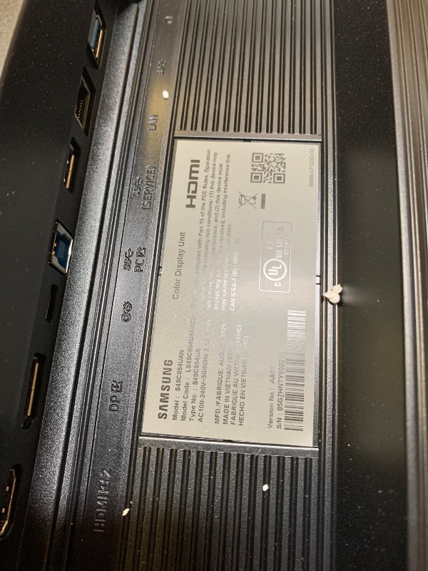 Photo 1 of Samsung 49” Business Curved Ultrawide Dual QHD Computer Monitor, USB-C, DisplayPort, HDMI, 120Hz, VESA DisplayHDR 400, Built-in Speakers, Height Adjustable Stand, Eye Care, LS49C954UANXZA, 2024