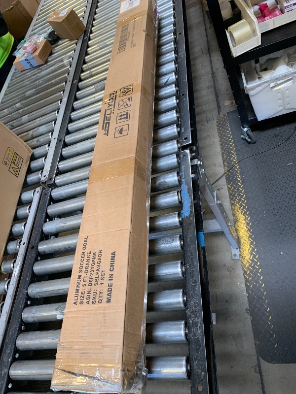 Photo 1 of Patented Aluminum Soccer Goal – No-Wobble Design, 10 Second Quick Fold, 4x2.5/5x3/6x4 FT Portable Football Goals for Backyard, Mini Soccer Goal for All Ages Training & Travel with Carry Bag